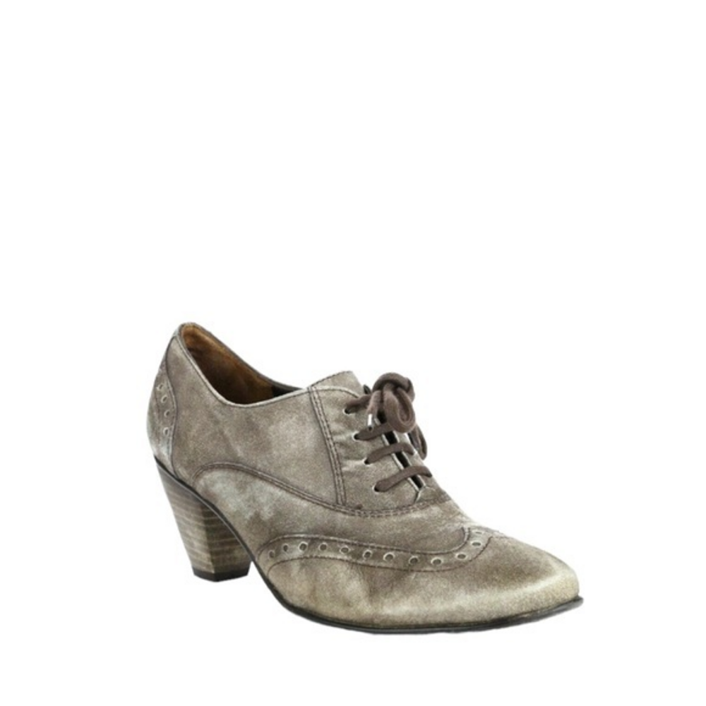 Paul Green Kelsey Gray Suede Oxford Wing Tip Lace Up‎ Booties
